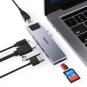 USB-C Multiport Adapter for Apple Macbook Pro/Air , CHOETECH Hub-M24