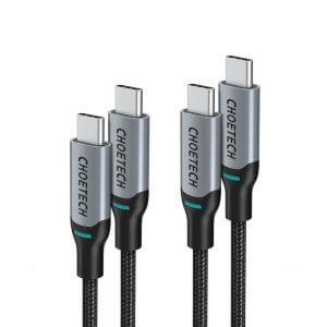 Choetech 100W USB-C to USB-C Braided Fastest Charging Cable 6ft (2 Pack)