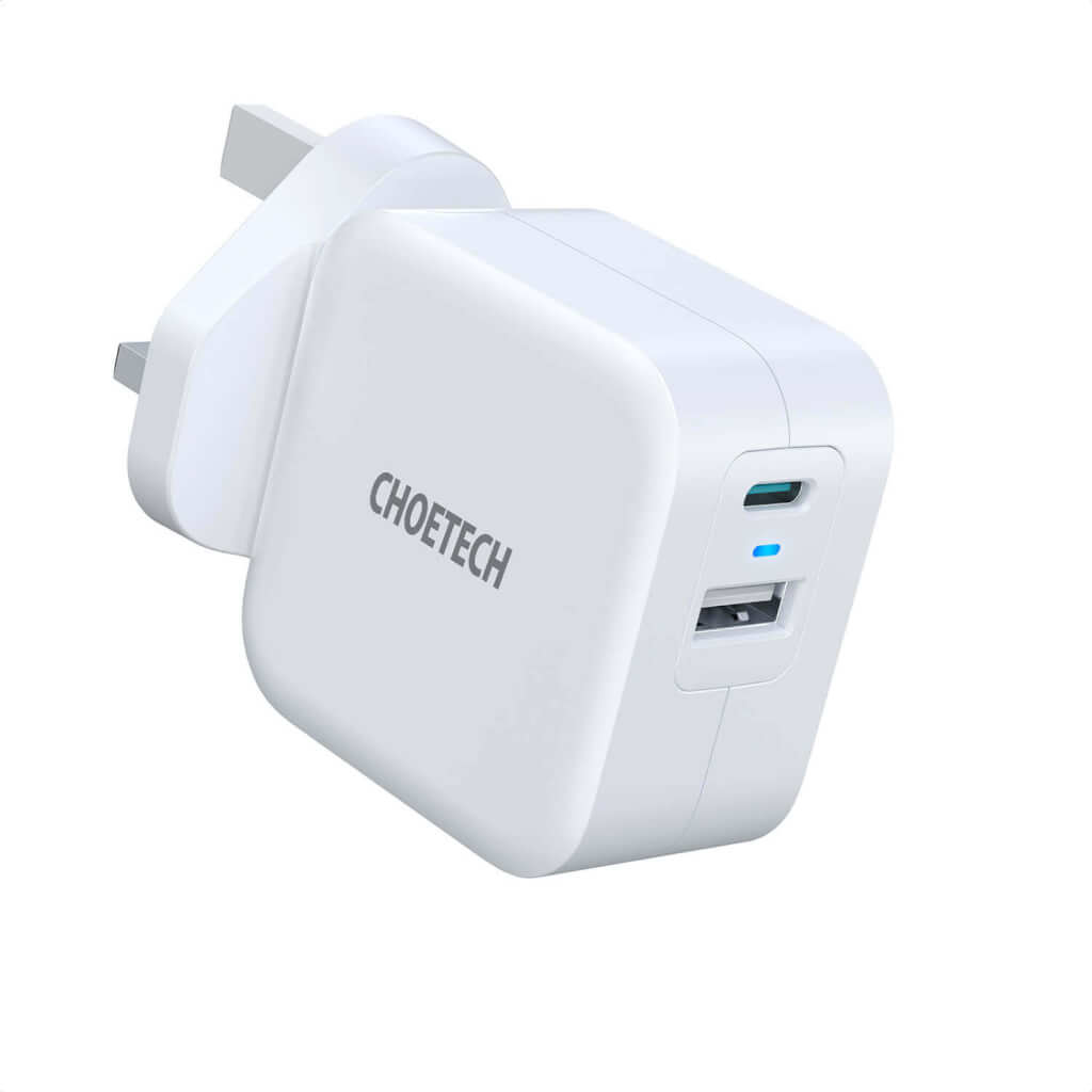 Choetech 38W Dual Ports PD+QC Fast Charger for Mobiles/Tablets and Airpods