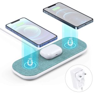 Choetech Magsafe Magnetic Triple Wireless Charging Pad for Multiple Devices