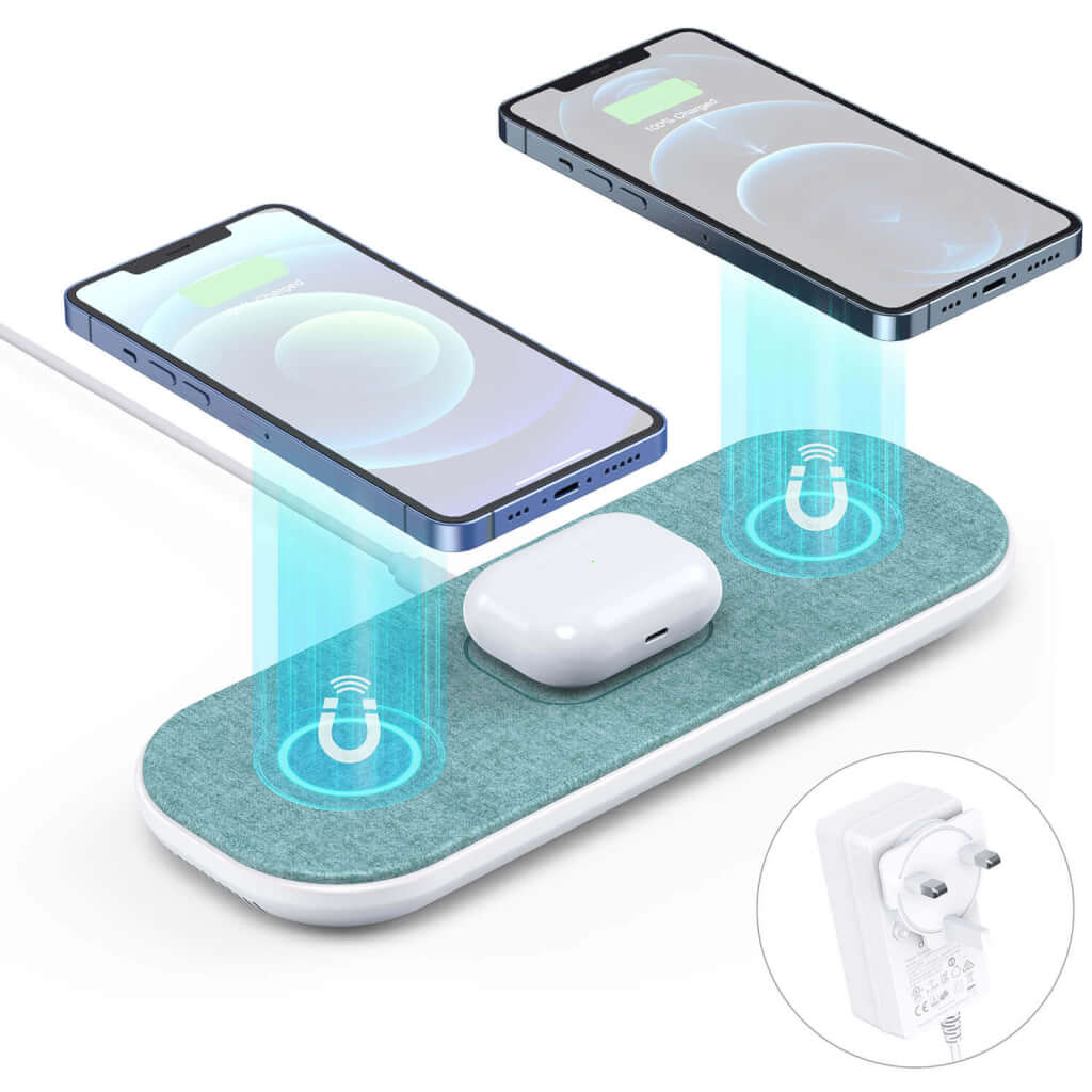 Choetech Magsafe Magnetic Triple Wireless Charging Pad for Multiple Devices