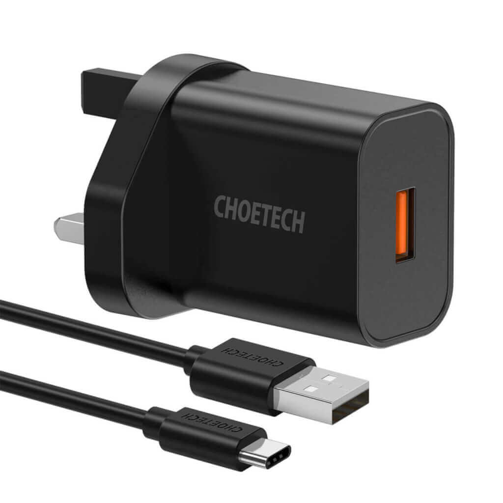 CHOETECH 18W USB 3.0 Fast Travel Charger with Cable