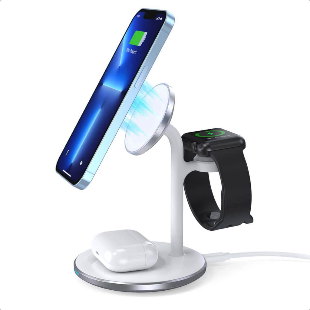 Choetech Magnetic 3 in 1 magnetic Wireless Charging Stand for iPhone+Airpods+ iWatch T585-F