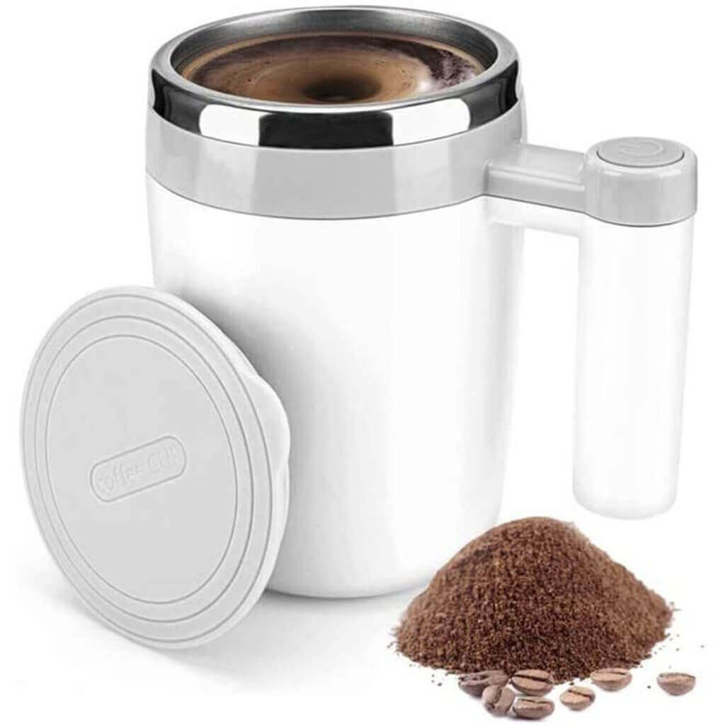 Self Stirring/Mixing Mug , Waterproof Magnet Rechargeable, Stainless steel inside ,380 ml Volume,