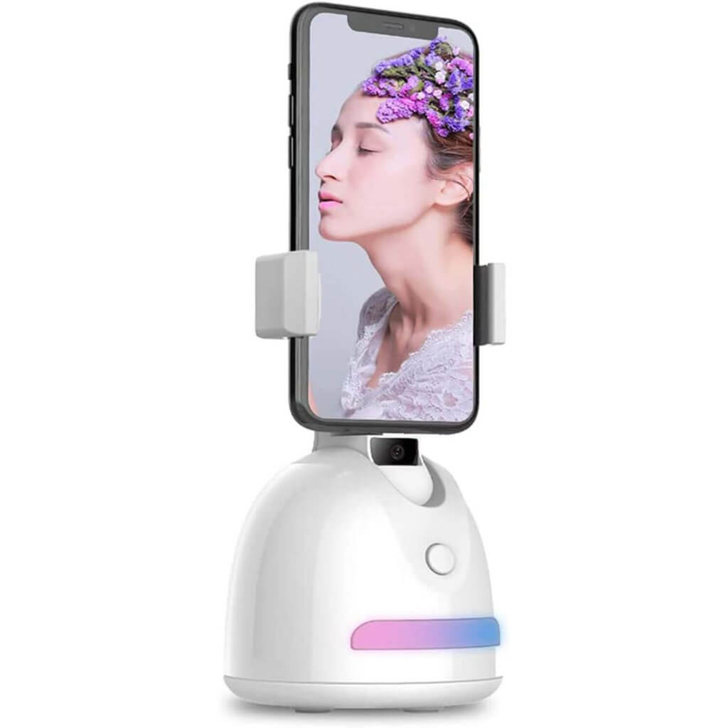 Auto Face Tracking Smart Phone Holder,Self Tracking for Live Streaming