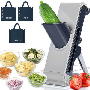 Vegetable Slicer Cutter & Chopper for Kitchen, with 3 type of blades