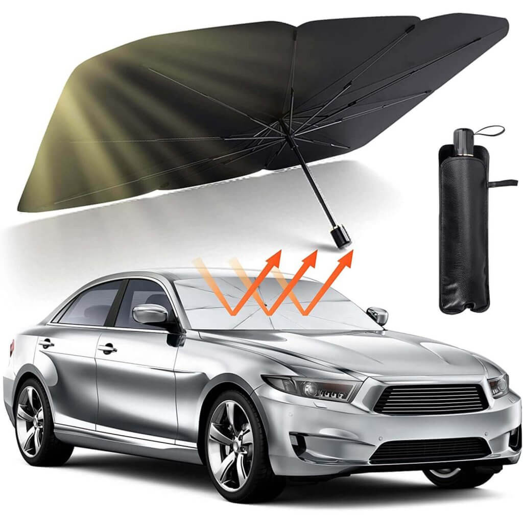 Car Windshield Sun Shade, Car Umbrella for all Models SUV,s Sedan,s Vans,