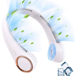 Bladeless Neck Wearable Fan,USB Rechargeable,with 3 Speeds