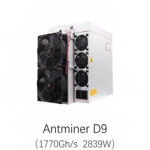 Antminer D9 (1770G) from Bitmain X11 algorithm power consumption of 2839W mining Dash coin