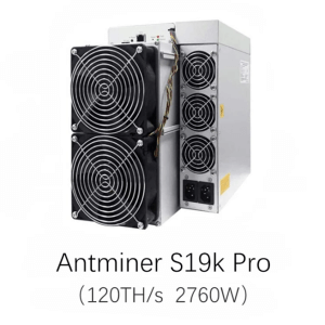 Bitmain Antminer Bitcoin Miner S19k Pro120T 2760W Brand new with official warranty